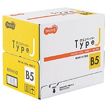 TANOSEE αエコペーパー タイプJ B5 1箱(2500枚:500枚×5冊)(ご注文単位1箱)【直送品】