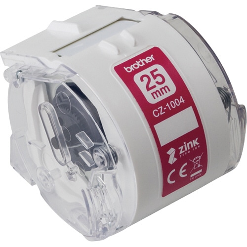 ブラザー　感熱フルカラーラベルプリンター　ピータッチカラー用ロールカセット　25mm幅×長さ5m　CZ-1004　1個（ご注文単位1個）【直送品】