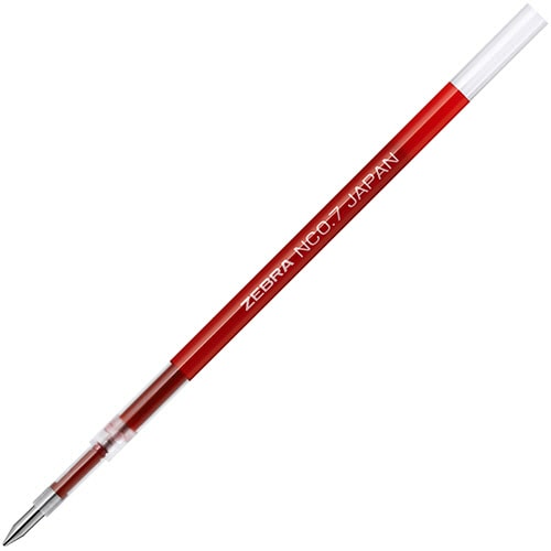 ゼブラ 油性ボールペン替芯 NC-0.7芯 赤 RNC7-R 1本(ご注文単位1本)【直送品】