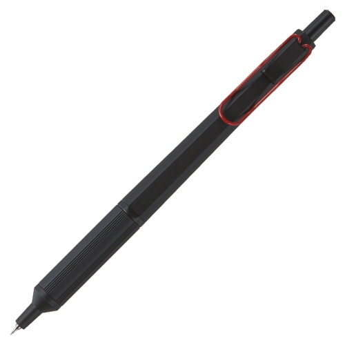 三菱鉛筆 油性ボールペン ジェットストリーム エッジ 0.38mm 黒 (軸色:ブラックレッド) SXN100338BK15 1本(ご注文単位1本)【直送品】