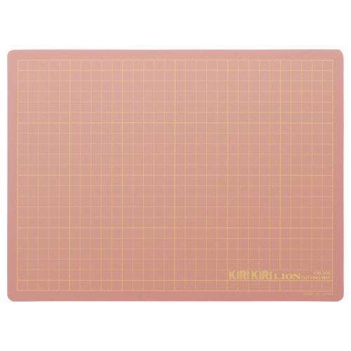 ライオン事務器 カッティングマット KIRIKIRI 再生PVC製 320×240×1.2mm ピンク CM-30K 1枚(ご注文単位1枚)【直送品】