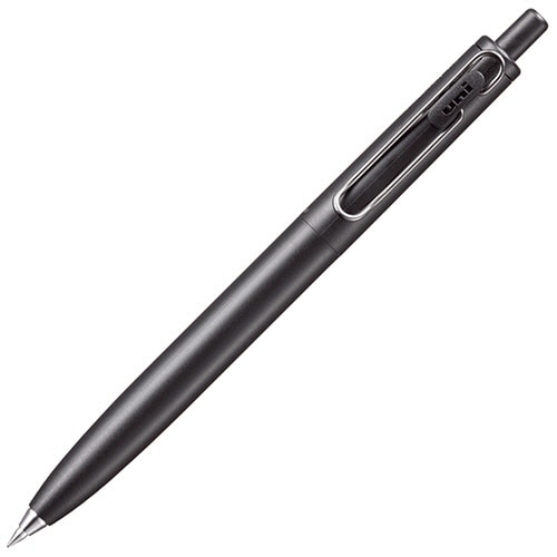三菱鉛筆　ゲルインクボールペン　ユニボール　ワンF　0.38mm　黒　（軸色：Fブラック（消炭））　UMNSF38F.24　1本（ご注文単位1本）【直送品】