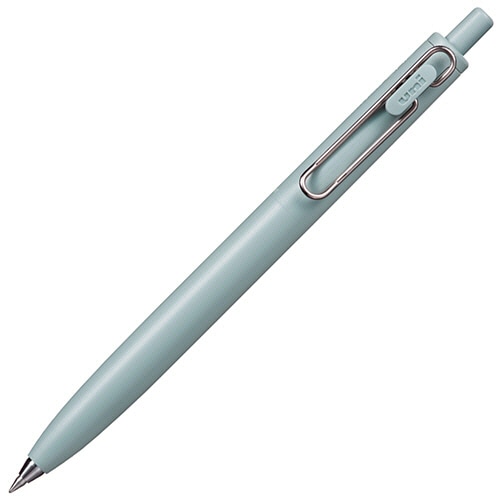 三菱鉛筆　ゲルインクボールペン　ユニボール　ワンF　0.5mm　黒　（軸色：Fグリーン（葉雫））　UMNSF05F.6　1本（ご注文単位1本）【直送品】