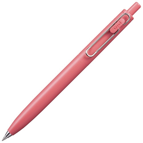 三菱鉛筆　ゲルインクボールペン　ユニボール　ワンF　0.5mm　黒　（軸色：Fレッド（茜空））　UMNSF05F.15　1本（ご注文単位1本）【直送品】