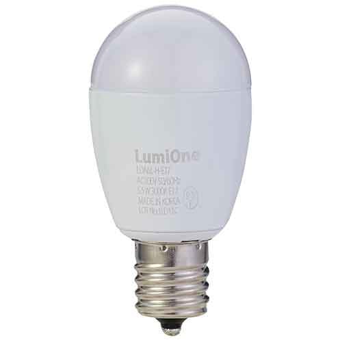 インターテクノロジー LED電球 ミニクリプトン形 E17口金 5.5W 3000K 電球色 LDA6L-H-E17 1個(ご注文単位1個)【直送品】