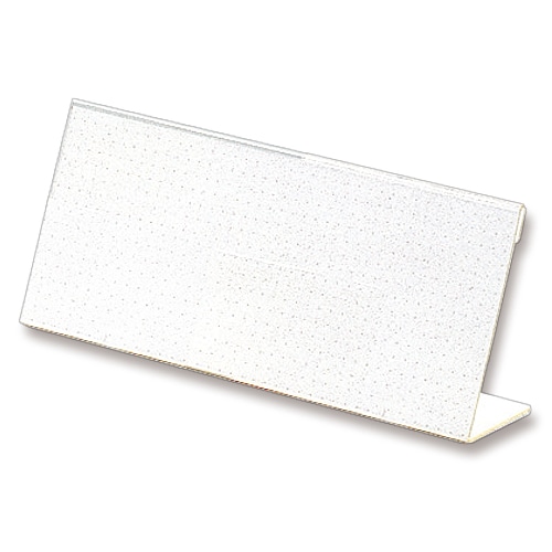 ライオン事務器　カード立　L型（アクリル製）　W200×H80mm　L-200　1セット（10個）（ご注文単位1セット）【直送品】