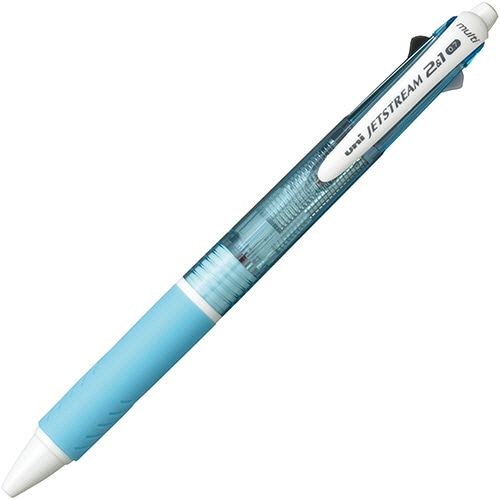 三菱鉛筆 多機能ペン ジェットストリーム2&1 0.7mm (軸色:水色) MSXE350007.8 1セット(10本)(ご注文単位1セット)【直送品】
