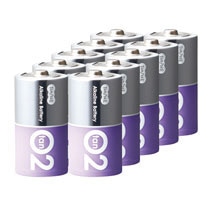 TANOSEE　アルカリ乾電池　プレミアム　単2形　1セット（100本：10本×10箱）（ご注文単位1セット）【直送品】