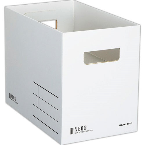 コクヨ　収納ボックス（NEOS）　Mサイズ　ホワイト　A4-NEMB-W　1セット（10個）（ご注文単位1セット）【直送品】