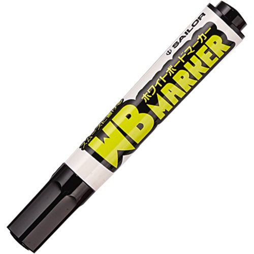 セーラー万年筆　再生工場　WBマーカー　黒　26-4129-420　1セット（10本）（ご注文単位1セット）【直送品】