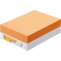 TANOSEE αエコカラーペーパーII A4 オレンジ 1セット(2500枚:500枚×5冊)(ご注文単位1セット)【直送品】