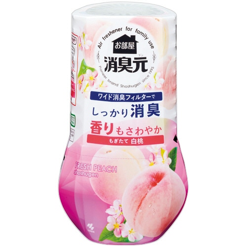 小林製薬 お部屋の消臭元 もぎたて白桃 400ml 5個/セット（ご注文単位1セット）【直送品】