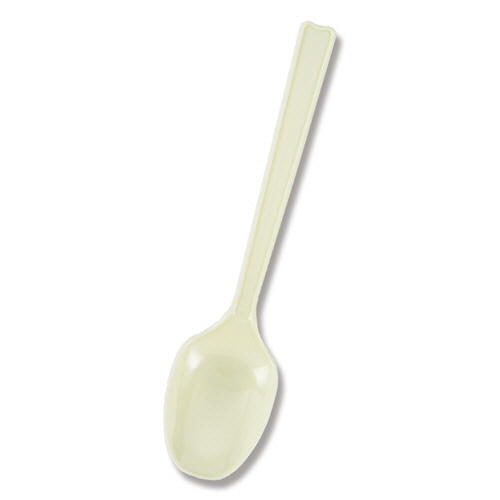 シモジマ　HEIKO　プラスチックスプーン　16cm　アイボリー　バラ　#004513002　1セット（1000本：100本×10パック）（ご注文単位1セット）【直送品】