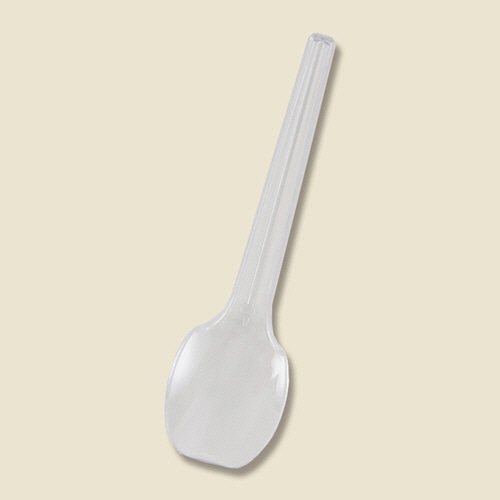 シモジマ　HEIKO　プラスチックスプーン　10cm　透明　単袋　#004513007　1セット（1000本：100本×10パック）（ご注文単位1セット）【直送品】