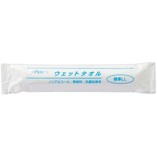 アートナップ　Pure　ウェットタオル　標準　LL　1セット（500本：50本×10パック）（ご注文単位1セット）【直送品】