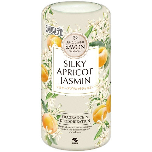 小林製薬 消臭元 SAVON シルキーアプリコットジャスミンの香り 本体 400mL 1個(ご注文単位1個)【直送品】