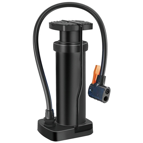 ウィキャン WETECH コンパクト足踏み式空気入れ ブラック WJ-9218 1台/個(ご注文単位1個)【直送品】