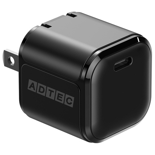 アドテック PowerDelivery対応 AC充電器 33W ブラック APD-V033C-BK 1個（ご注文単位1個）【直送品】