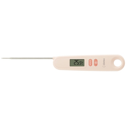 ドリテック 折りたためるクッキング温度計 ピンク O-903PK 1個（ご注文単位1個）【直送品】
