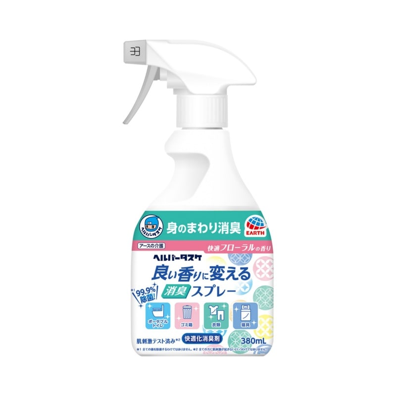 アース製薬 ヘルパータスケ 良い香りに変える 消臭スプレー 快適フローラルの香り380ML 1個(ご注文単位1個)【直送品】