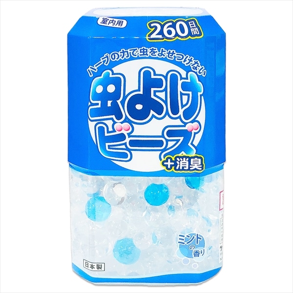 ライオンケミカル 虫よけビーズ ミントの香り 260日用 380G 1個(ご注文単位1個)【直送品】