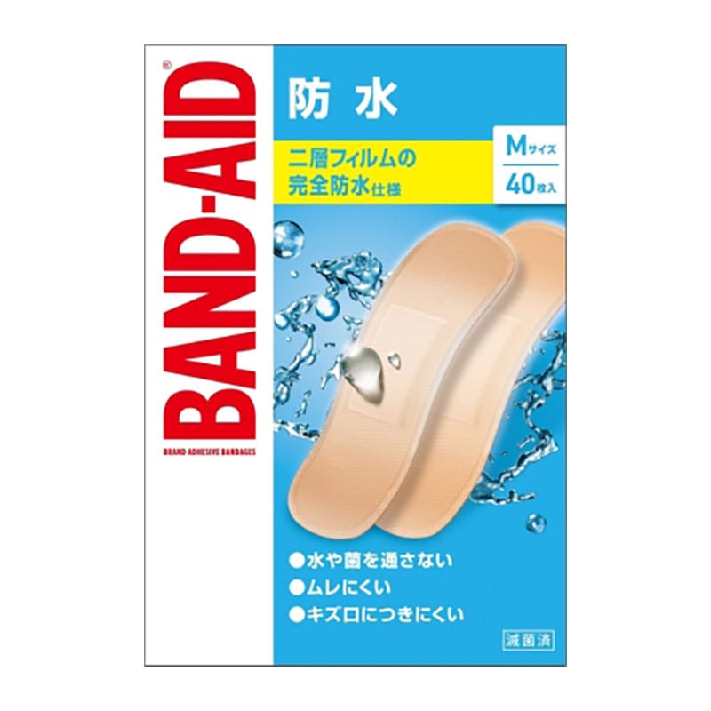 中央物産 バンドエイド 防水 Mサイズ 40枚/個(ご注文単位1個)【直送品】