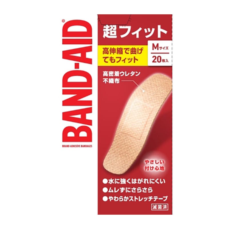 中央物産 バンドエイド 超フィット Mサイズ 20枚/個(ご注文単位1個)【直送品】