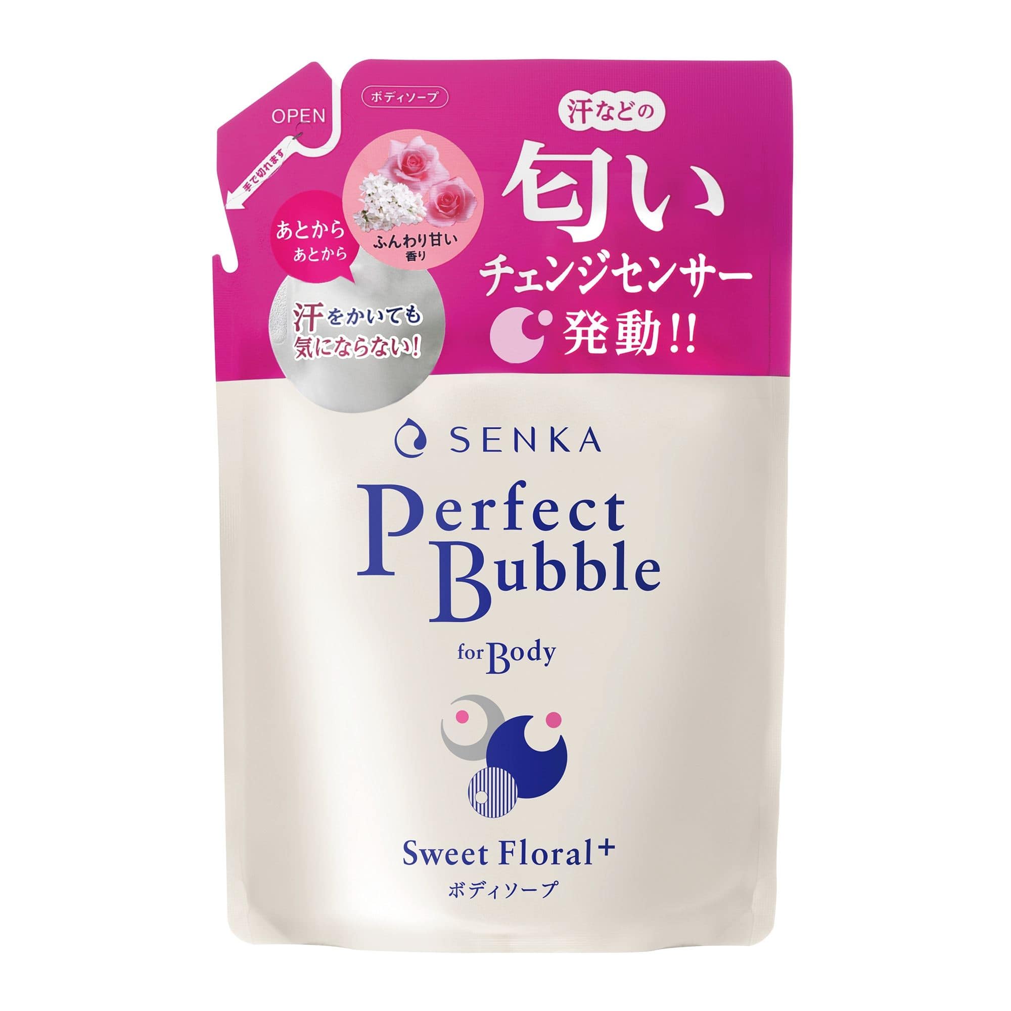 ファイントゥデイ 専科 パーフェクトバブル フォーボディ スウィートフローラル つめかえ用 350mL/パック(ご注文単位1パック)【直送品】