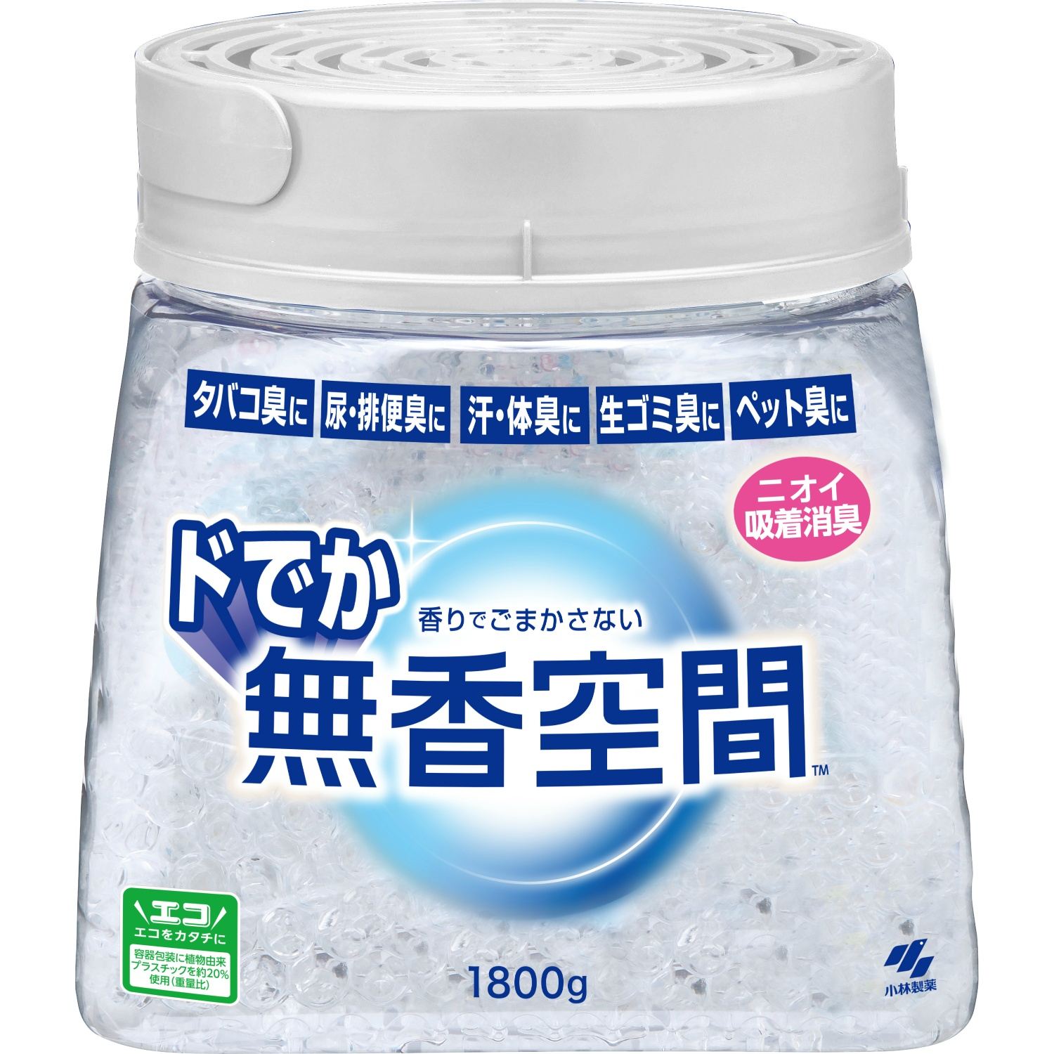 小林製薬 ドでか無香空間無香料 1800G/パック(ご注文単位1パック)【直送品】