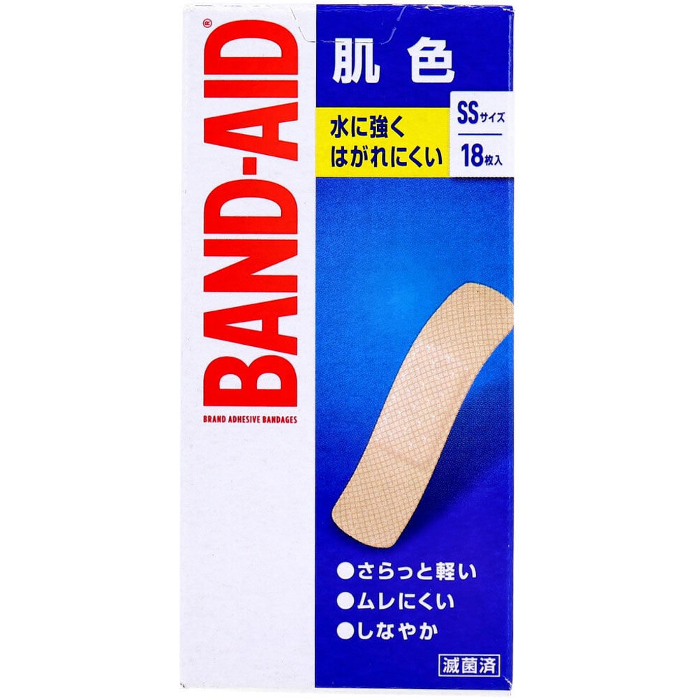 JNTLコンシューマーヘルス バンドエイド 肌色 SSサイズ 18枚入 1箱(ご注文単位1箱)【直送品】