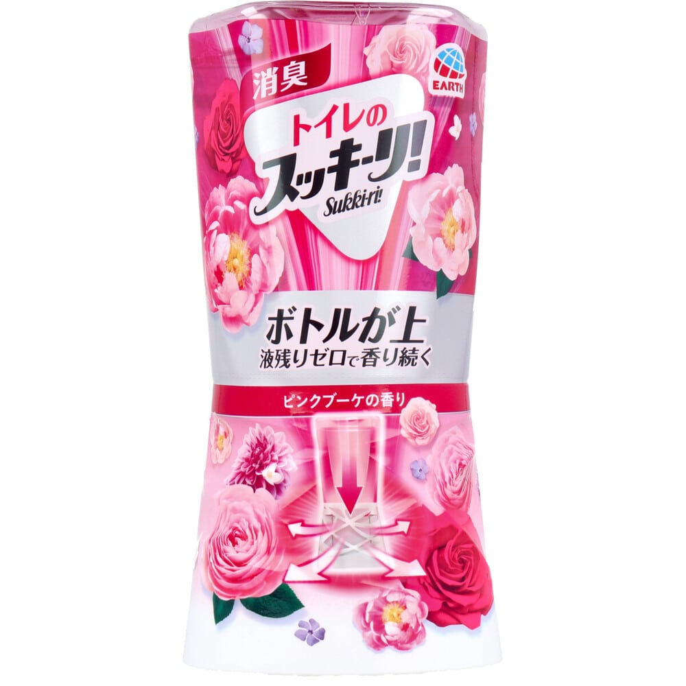 アース製薬 トイレのスッキーリ! Sukki-ri! ピンクブーケの香り 400mL 1個(ご注文単位1個)【直送品】