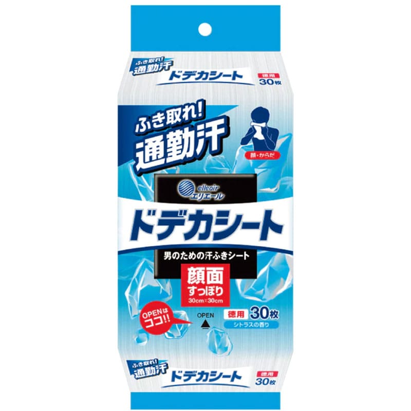 大王製紙 エリエール ドデカシート シトラスの香り 徳用 30枚 1パック(ご注文単位1パック)【直送品】