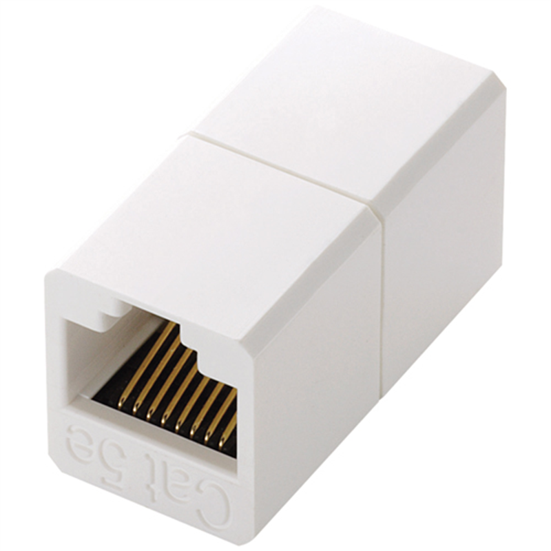 エレコム RJ45延長コネクタ LD-RJ45JJ5Y2 1個(ご注文単位1個)【直送品】