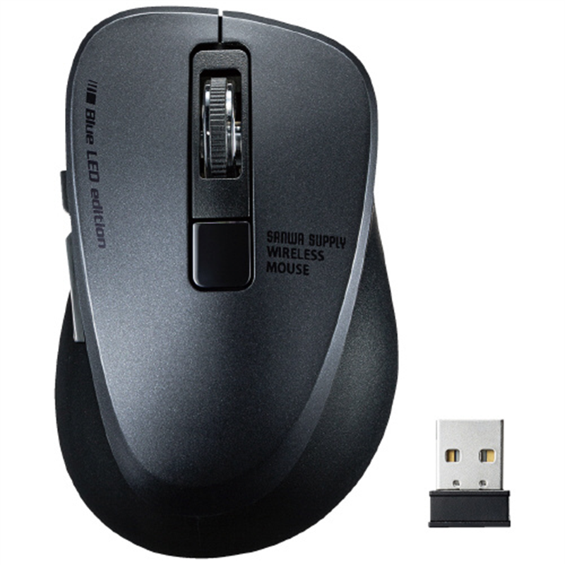 サンワサプライ 静音ワイヤレスマウス ブラックMA-WBL153BK 1個（ご注文単位1個）【直送品】
