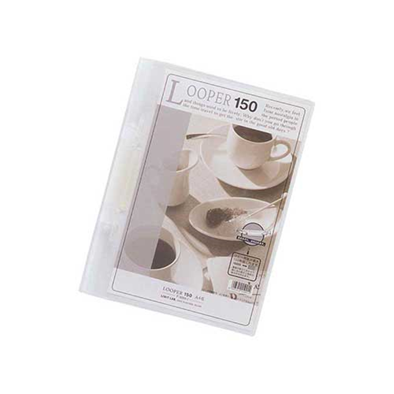 LIHITLAB ルーパー150ファイル F-3016-1 A4S 乳白  1個（ご注文単位1個）【直送品】