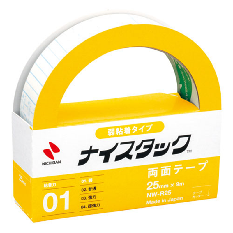 ニチバン ナイスタック NW-R25 弱粘着 25mm×9m  1個（ご注文単位1個）【直送品】