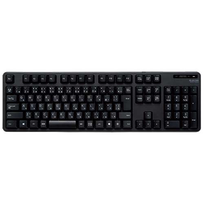 エレコム 無線キーボード フルサイズ黒 TK-FDM106TBK 1個（ご注文単位1個）【直送品】