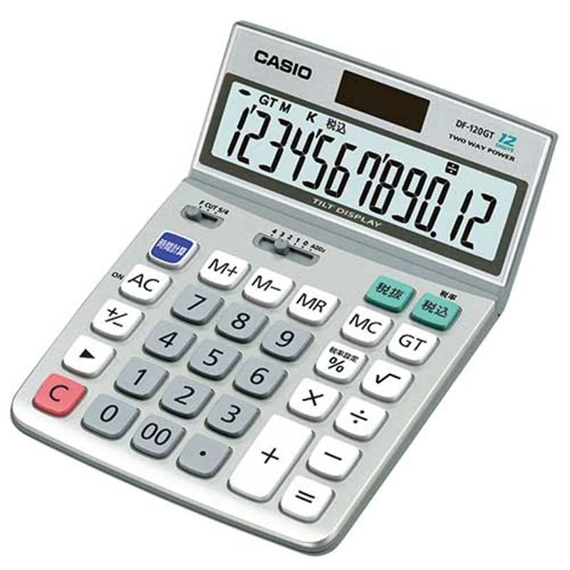 カシオ計算機 電卓 DF-120GT-N 1個（ご注文単位1個）【直送品】