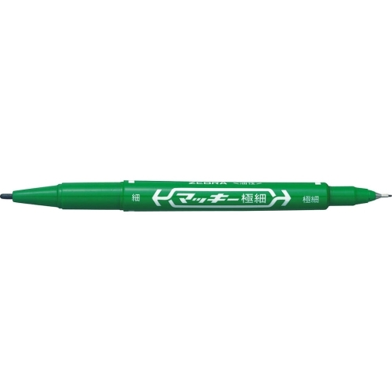 ゼブラ マッキー 極細 MO-120-MC-G 緑 1個（ご注文単位1個）【直送品】