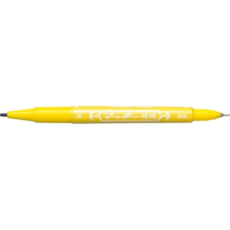ゼブラ マッキー 極細 MO-120-MC-Y 黄 1個（ご注文単位1個）【直送品】