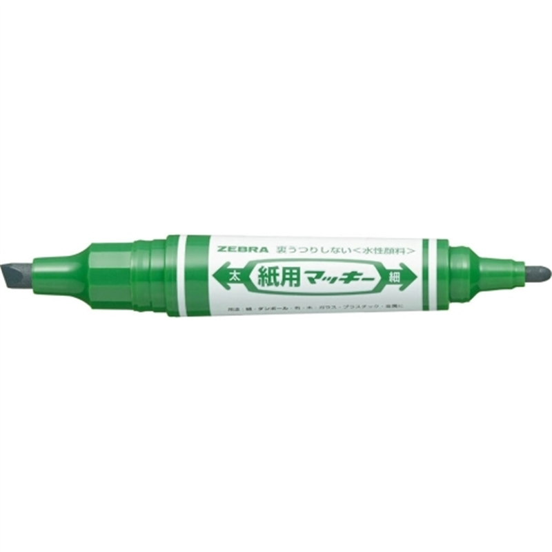 ゼブラ 紙用マッキー WYT5-G 緑 1個(ご注文単位1個)【直送品】