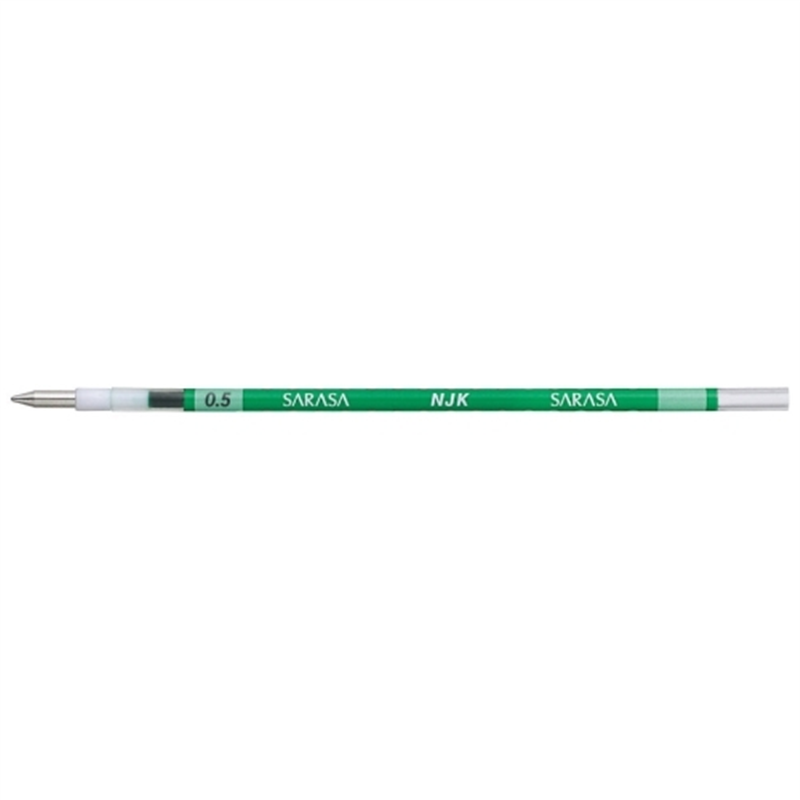ゼブラ ボールペン替芯 RNJK5-G 0.5mm 緑10本 1個(ご注文単位1個)【直送品】