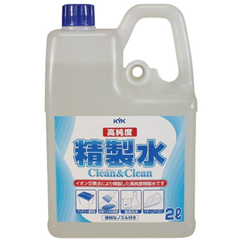 古河薬品工業 高純度精製水クリーン&クリーン 02-101 2L 1個（ご注文単位1個）【直送品】