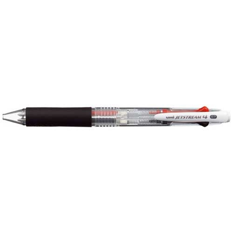 三菱鉛筆 JETSTREAM4色BP 透明 SXE450007.T 1個(ご注文単位1個)【直送品】