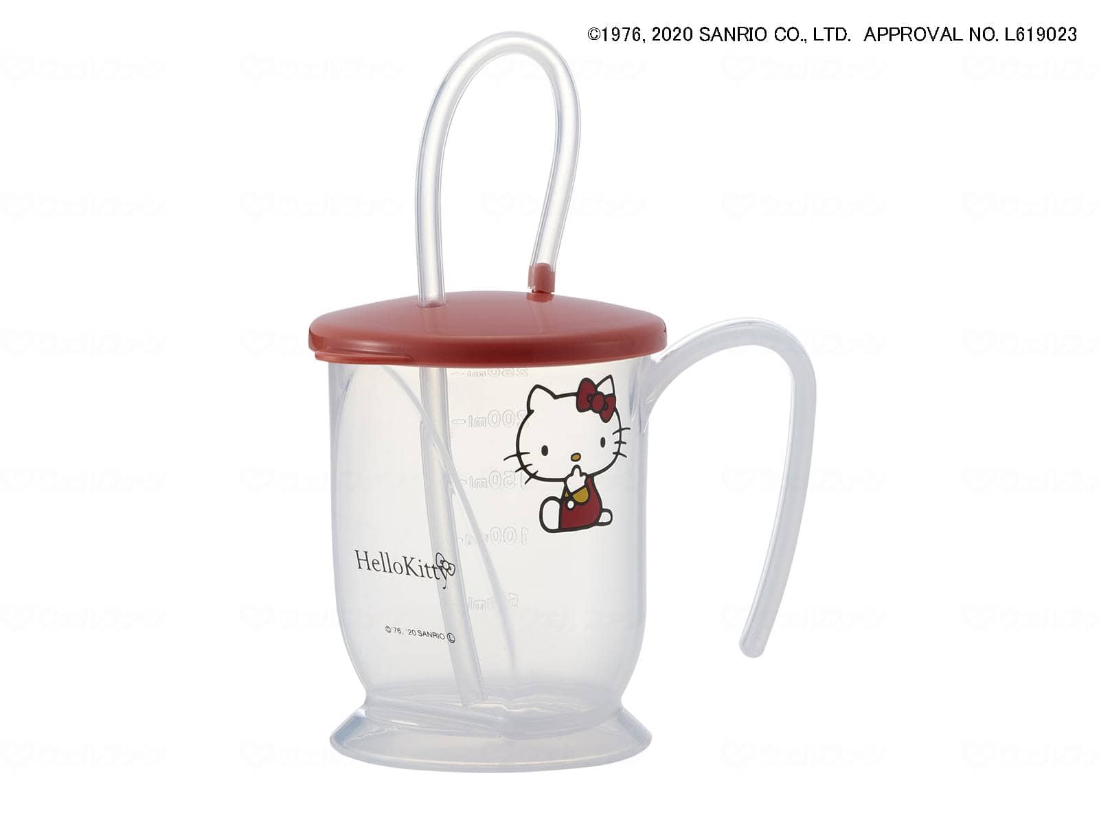 ウェルファン ストロー付きコップ(ハローキティ) 1個(ご注文単位1個)【直送品】