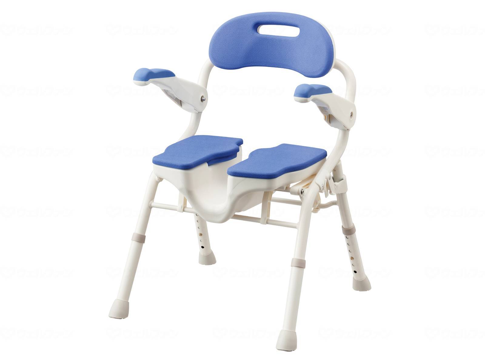 ウェルファン 折りたたみシャワーベンチ HPフィット/ブルー 1台（ご注文単位1台）【直送品】