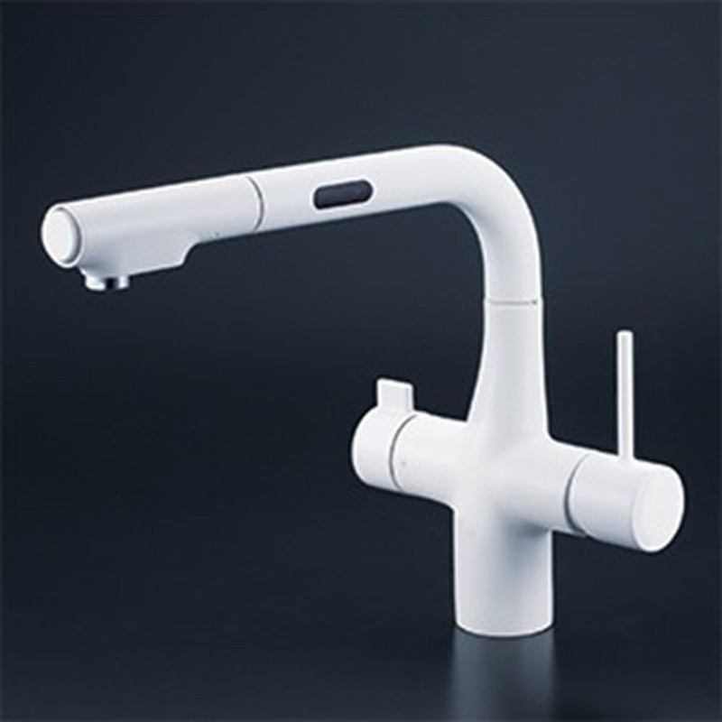 KVK 2302932 ビルトイン浄水器用シングルシャワー付混合栓電池MW KM6131DECM4 1個（ご注文単位1個）【直送品】