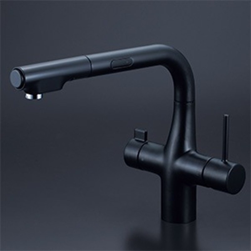 KVK 2302933 ビルトイン浄水器用シングルシャワー付混合栓電池MB KM6131DECM5 1個（ご注文単位1個）【直送品】