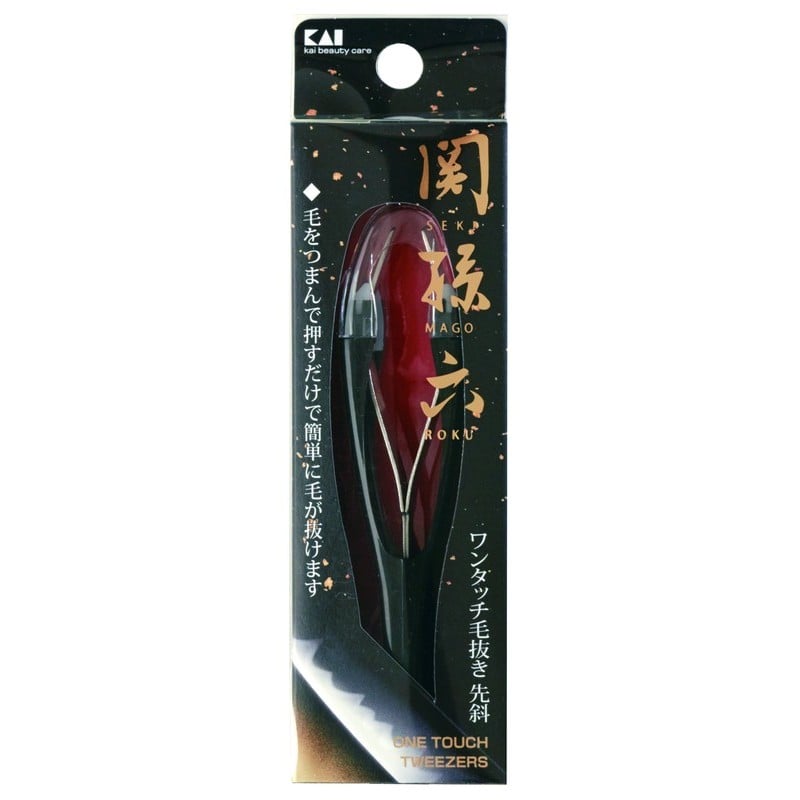 貝印 2040714 関孫六 ワンタッチ毛抜き先斜 #000HC3509 1個（ご注文単位1個）【直送品】