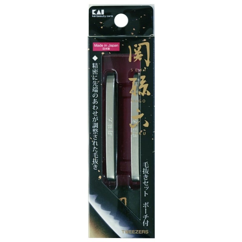 貝印 2040709 関孫六毛抜きセットポーチ付#000HC3533 1個（ご注文単位1個）【直送品】